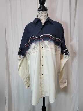 Cumberland Outfitters Western Style Black Pearl Snap Up Shirt